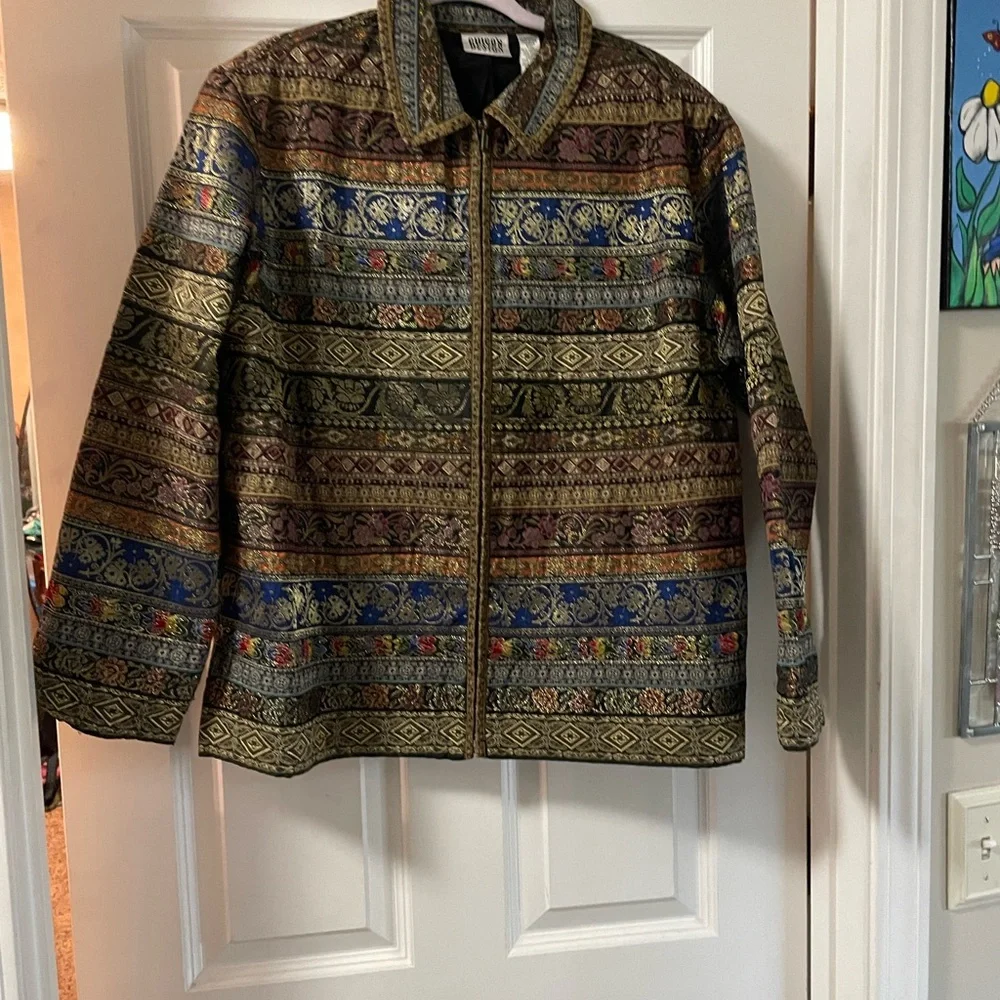 Chico's Multicolor Patterned Jacket - Picture 1 of 6